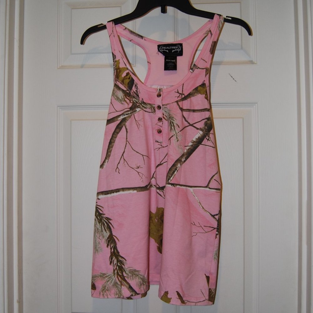 Realtree women's pink camo tank